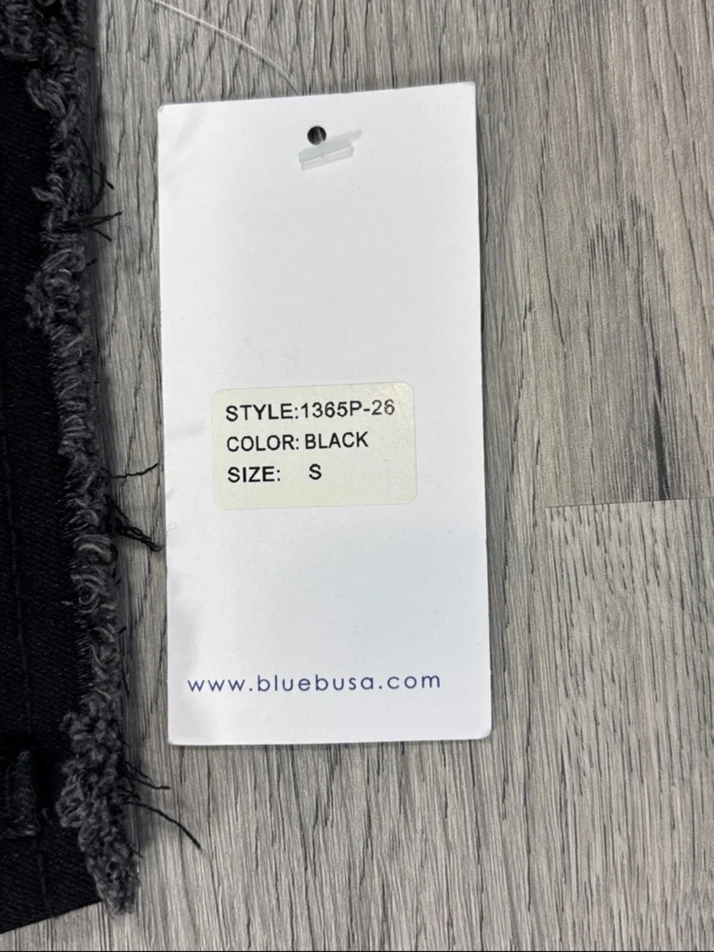 Blue B Collection Black Fringe Rhinestone Jeans - size Small NWT - Picture 7 of 9